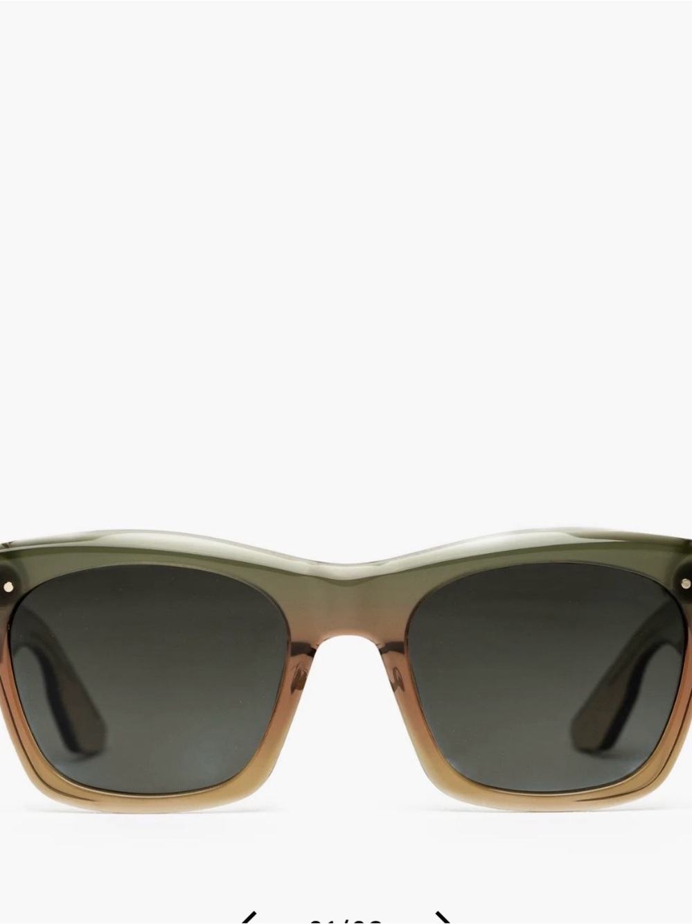 KREWE Williams Wasabi Polarized Sunglasses with hard and soft case